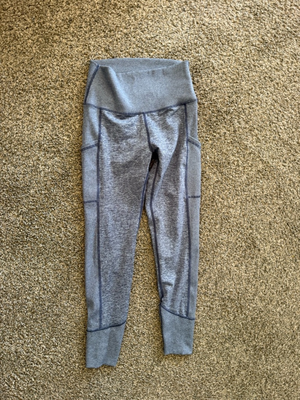 aerie Blue High-Waist Seam Detail Leggings